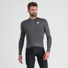 SPORTFUL Zimowa koszulka kolarska z długim rękawem - MONOCROM THERMAL - antracyt
