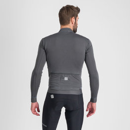 SPORTFUL Zimowa koszulka kolarska z długim rękawem - MONOCROM THERMAL - antracyt