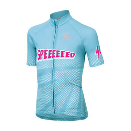 SPORTFUL Koszulka kolarska z krótkim rękawem - SUPER GIRL - niebieski
