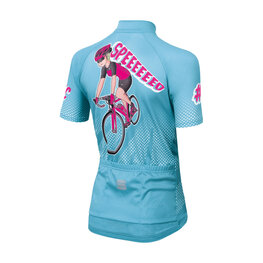 SPORTFUL Koszulka kolarska z krótkim rękawem - SUPER GIRL - niebieski