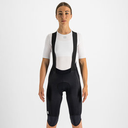 SPORTFUL Krótkie spodnie kolarskie z szelkami - BODYFIT PRO THERMAL - czarny