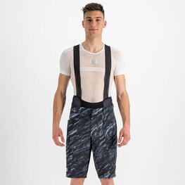 SPORTFUL Krótkie spodnie kolarskie z szelkami - CLIFF GIARA - czarny