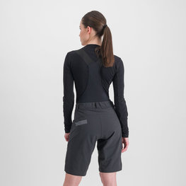SPORTFUL Kolarska koszulka z długim rękawem - MERINO - czarny