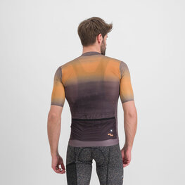 SPORTFUL Koszulka kolarska z krótkim rękawem - SKY RIDER SUPERGIARA - brązowy/pomarańczowy