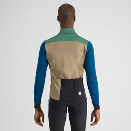 SPORTFUL Kolarska ocieplana kurtka - TEMPO - zielony/niebieski/szary/czarny