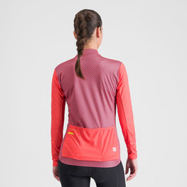 SPORTFUL Zimowa koszulka kolarska z długim rękawem - CHECKMATE THERMAL - czerwony