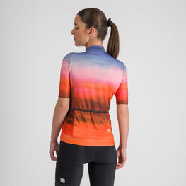 SPORTFUL Koszulka kolarska z krótkim rękawem - FLOW SUPERGIARA - czerwony/niebieski
