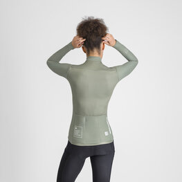 SPORTFUL Zimowa koszulka kolarska z długim rękawem - SRK THERMAL W - zielony