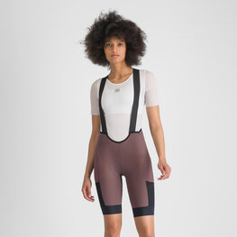 SPORTFUL Krótkie spodnie kolarskie z szelkami - SUPERGIARA 2 W - fioletowy