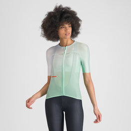 SPORTFUL Koszulka kolarska z krótkim rękawem - LIGHT W - zielony/biały