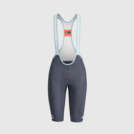 SPORTFUL Krótkie spodnie kolarskie z szelkami - PULSE HERITAGE W - niebieski