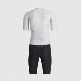 SPORTFUL Kombinezon kolarski - FAST NOT FUN - biały/czarny