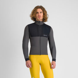 SPORTFUL Kolarska ocieplana kurtka - SUPERGIARA 2 - szary/czarny