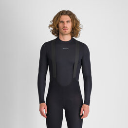 SPORTFUL Kolarska koszulka z długim rękawem - MERINO LAYER - czarny