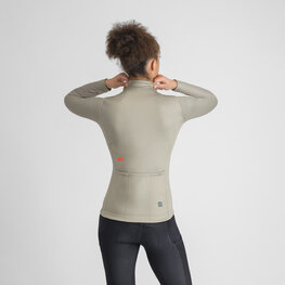 SPORTFUL Zimowa koszulka kolarska z długim rękawem - CLASSIC THERMAL - jasnozielony