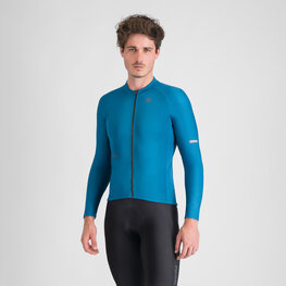 SPORTFUL Zimowa koszulka kolarska z długim rękawem - SUPERNOVA THERMAL - niebieski
