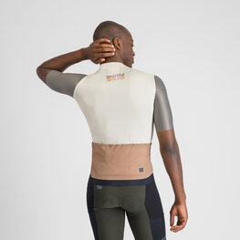 SPORTFUL Koszulka kolarska z krótkim rękawem - SUPERGIARA 2 - kość słoniowa/szary