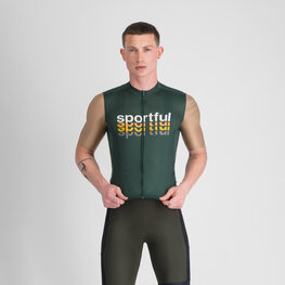 SPORTFUL Koszulka kolarska z krótkim rękawem - SUPERGIARA 2 - zielony/złoty