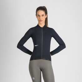 SPORTFUL Letnia koszulka kolarska z długim rękawem - SRK - czarny