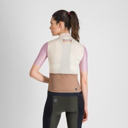 SPORTFUL Koszulka kolarska z krótkim rękawem - SUPERGIARA LOGO 2 - beżowy