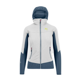 KARPOS Kolarska kurtka przeciwwiatrowa - LAVAREDO W - biały/niebieski