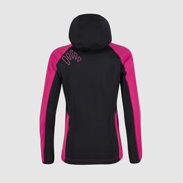 KARPOS Kolarska kurtka przeciwwiatrowa - LAVAREDO WINTER KIDS - różowy/czarny
