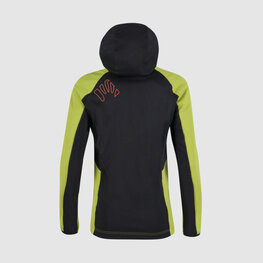 KARPOS Kolarska kurtka przeciwwiatrowa - LAVAREDO WINTER KIDS - zielony/czarny