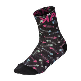 KARPOS Kolarskie klasyczne skarpetki - GREEN FIRE - kolorowy/czarny