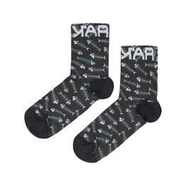 KARPOS Kolarskie klasyczne skarpetki - GREEN FIRE - kolorowy/czarny