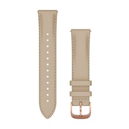 GARMIN pasek - QUICK RELEASE 20 MM18K ROSE GOLD PVD - beżowy