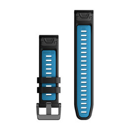 GARMIN pasek - QUICKFIT 22 - czarny/niebieski