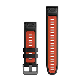 GARMIN pasek - QUICKFIT 22 - czarny/czerwony