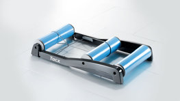 TACX rolki treningowe - ANTARES - czarny/jasnoniebieski
