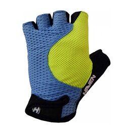 HAVEN Kolarskie rękawiczki z krótkimi palcami - KIOWA SHORT - czarny/zielony