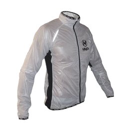 HAVEN Kolarska kurtka przeciwwiatrowa - ULTRALIGHT - biały/czarny