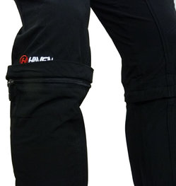 HAVEN Długie spodnie kolarskie bez szelek - ENDEAVOUR II - czarny