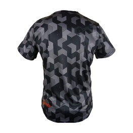 HAVEN Koszulka kolarska z krótkim rękawem - CUBES NEO SHORT - czarny/czerwony