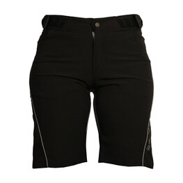 HAVEN Krótkie spodnie kolarskie bez szelek - SINGLETRAIL WMS - czarny