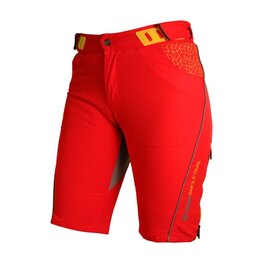 HAVEN Krótkie spodnie kolarskie bez szelek - SINGLETRAIL WMS - czerwony