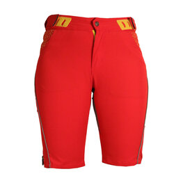 HAVEN Krótkie spodnie kolarskie bez szelek - SINGLETRAIL WMS - czerwony