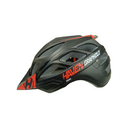 HAVEN Kask kolarski - GRAPHOLO - czarny/czerwony