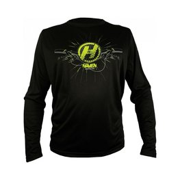 HAVEN Letnia koszulka kolarska z długim rękawem - NAVAHO II LONG - czarny/zielony