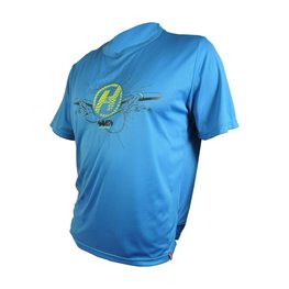 HAVEN Koszulka kolarska z krótkim rękawem - NAVAHO II SHORT - niebieski/zielony