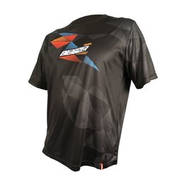 HAVEN Koszulka kolarska z krótkim rękawem - ENERGIZER CRAZY SHORT - czarny/czerwony/niebieski