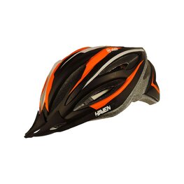 HAVEN Kask kolarski - ENDURANCE LITE - czarny/pomarańczowy