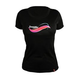 HAVEN Koszulka kolarska z krótkim rękawem - ENERGY SHORT - czarny/różowy