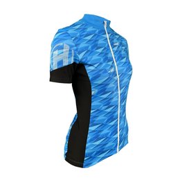 HAVEN Koszulka kolarska z krótkim rękawem - SKINFIT NEO WOMEN - niebieski/biały