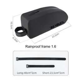 HAVEN Torba kolarska - RAINPROOF FRAME 1.6 - czarny