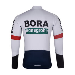 BONAVELO Zimowa koszulka kolarska z długim rękawem - BORA 2025 WINTER - niebieski/biały