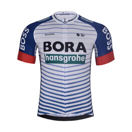 BONAVELO Koszulka kolarska z krótkim rękawem - BORA 2026 - biały/kolorowy